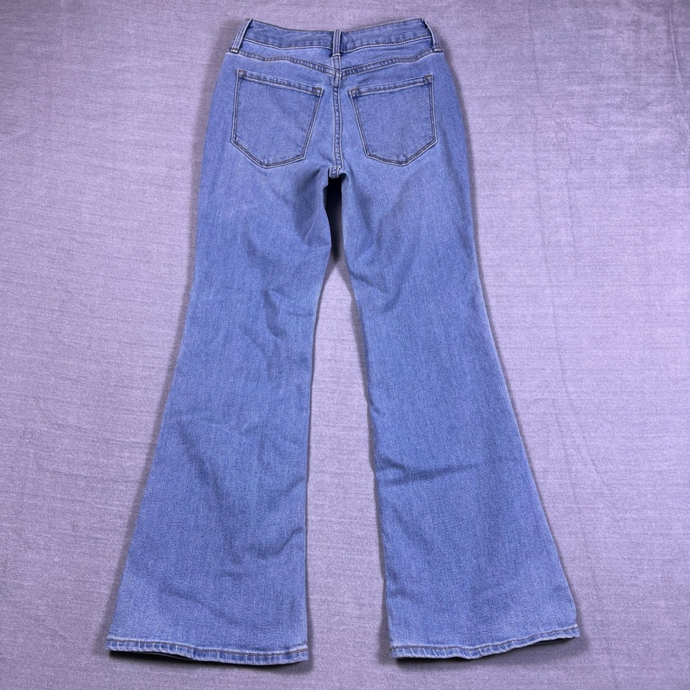 Old Navy Wow Flare High Rise Jeans Womens Size‎ 00 Short Blue Denim